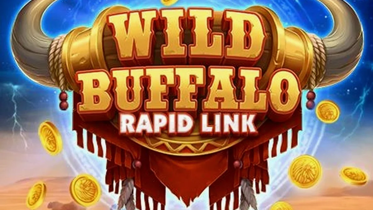 Giao diện trò chơi Wild Buffalo: Rapid Link với hình ảnh bò rừng hoang dã